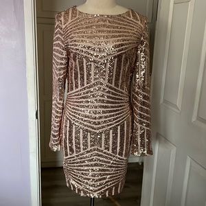 Bee Free brand Shiny Sequin covered dress.  NWT.